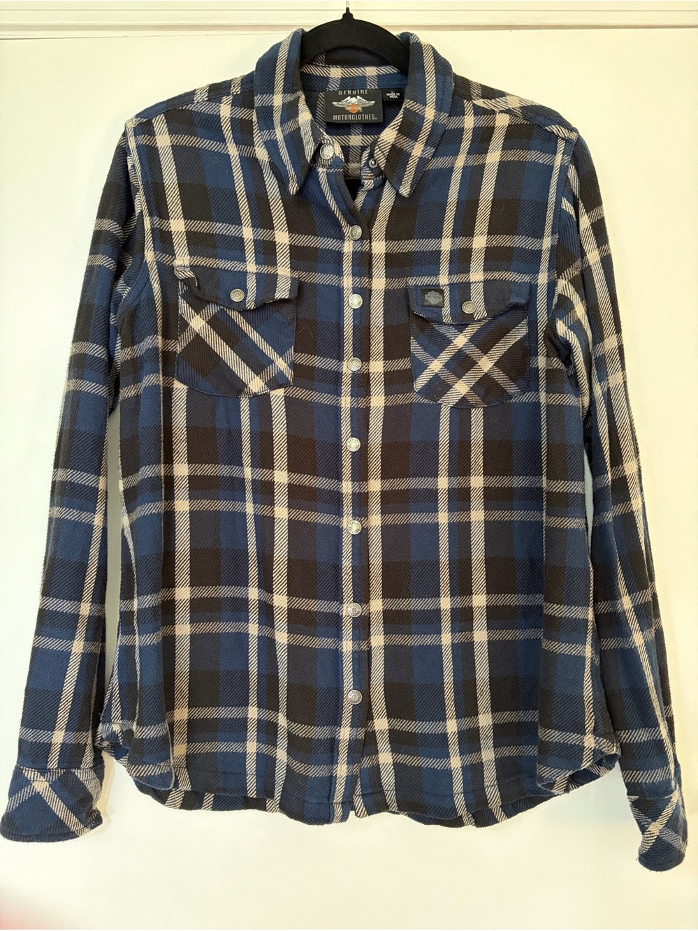 Women’s Harley-Davidson Plaid Flannel Snap-Up Shirt L